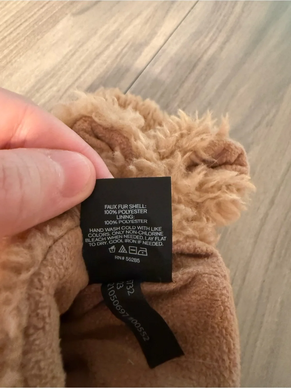 Express Plush Faux Shearling Mittens - Camel Brown